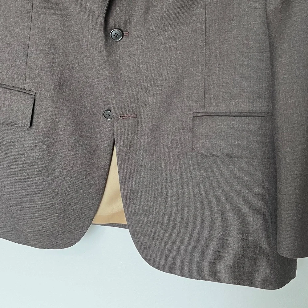 Nautica Men’s Brown Modern-Fit Suit Jacket size 43R